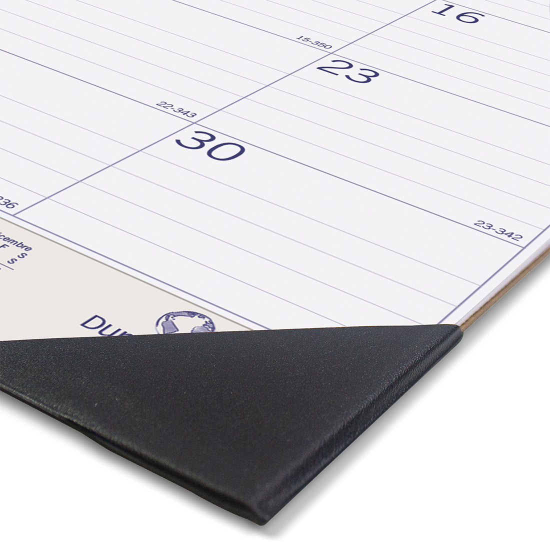 Monthly Desk Pad Calendar, DuraGlobe™, Bilingual, 2027 C177227B-27 Blueline C177227B