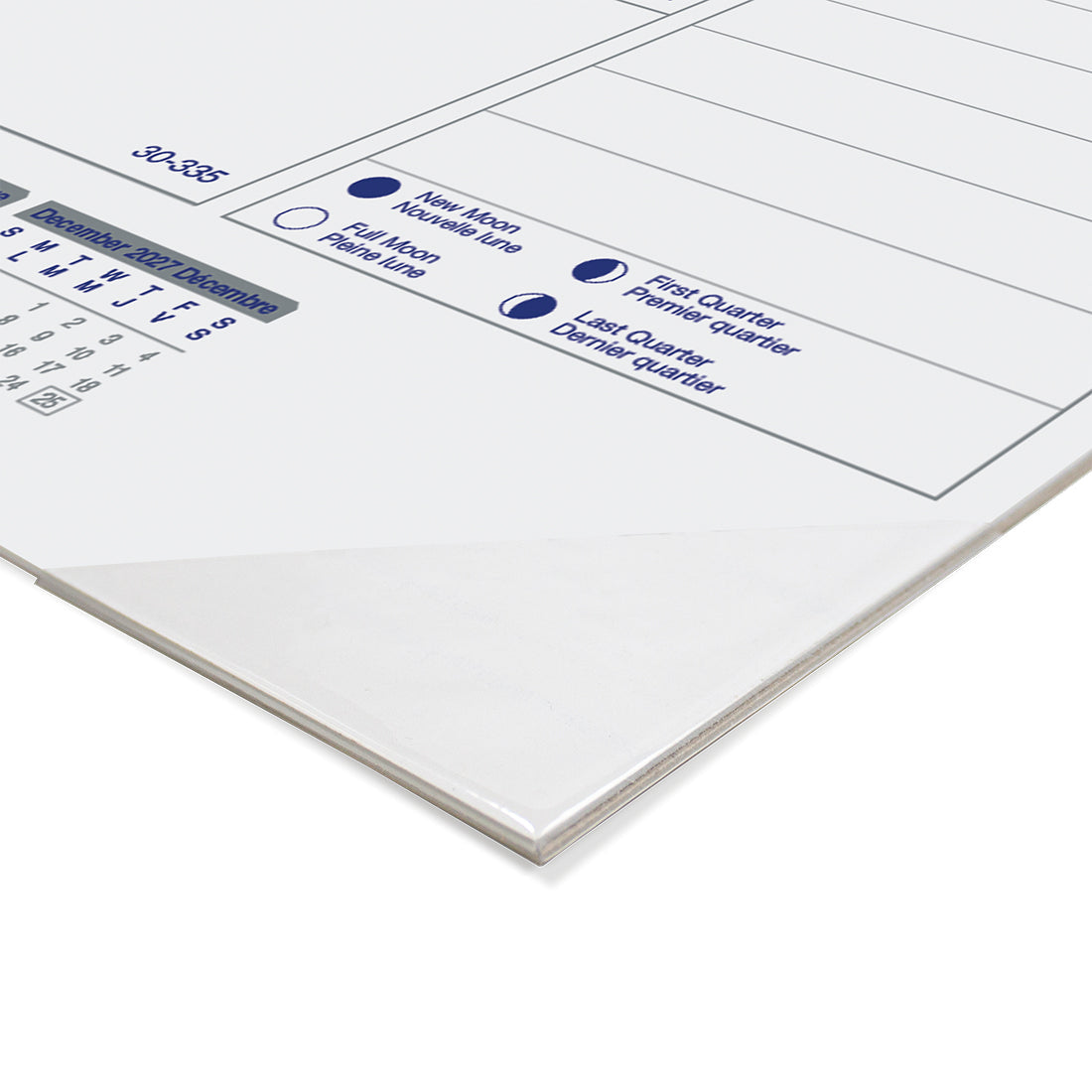 Monthly Desk Pad Calendar, Net Zero Carbon™, Bilingual, 2027 C177847B-27 Blueline C177847B
