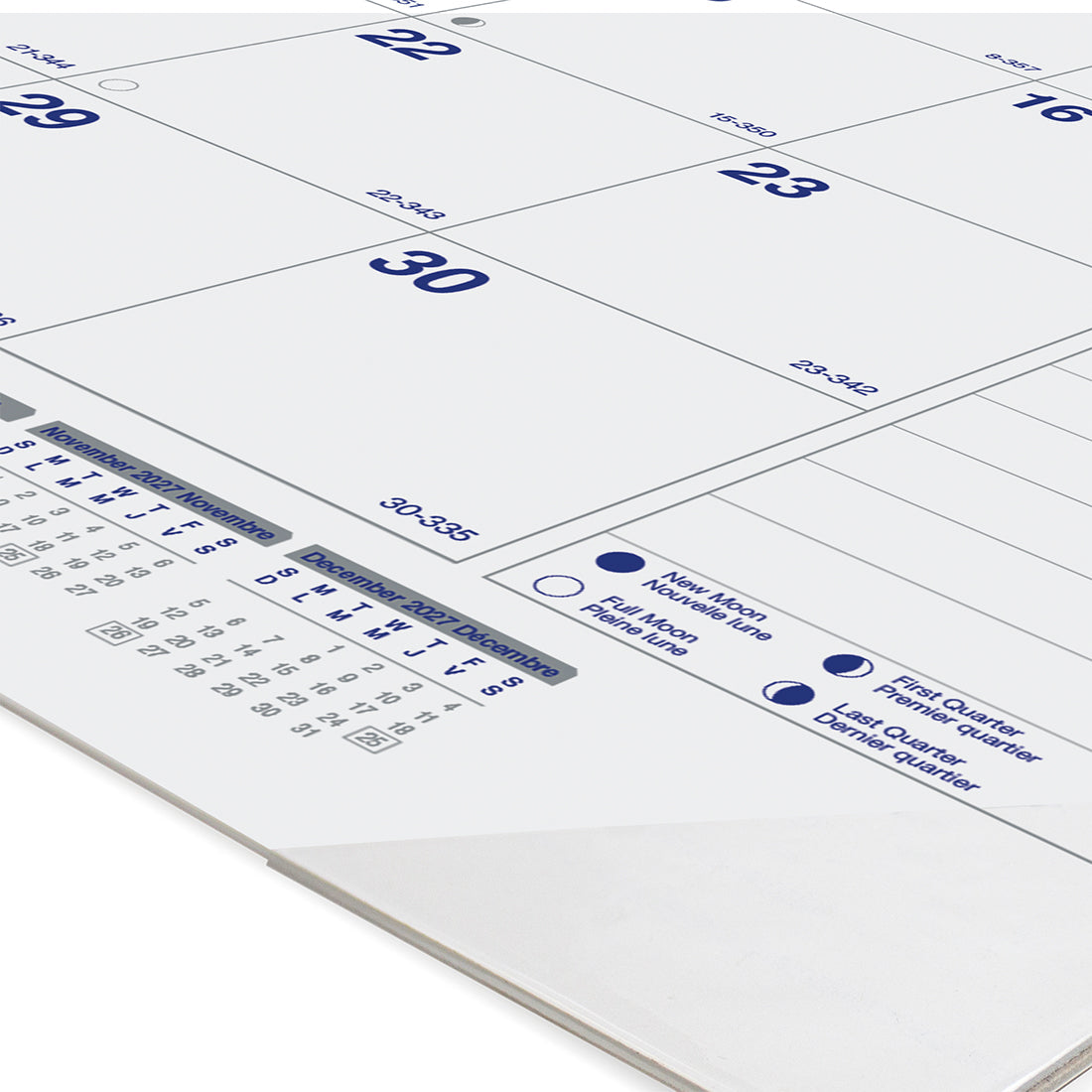 Monthly Desk Pad Calendar, Net Zero Carbon™, Bilingual, 2027 C177847B-27 Blueline C177847B