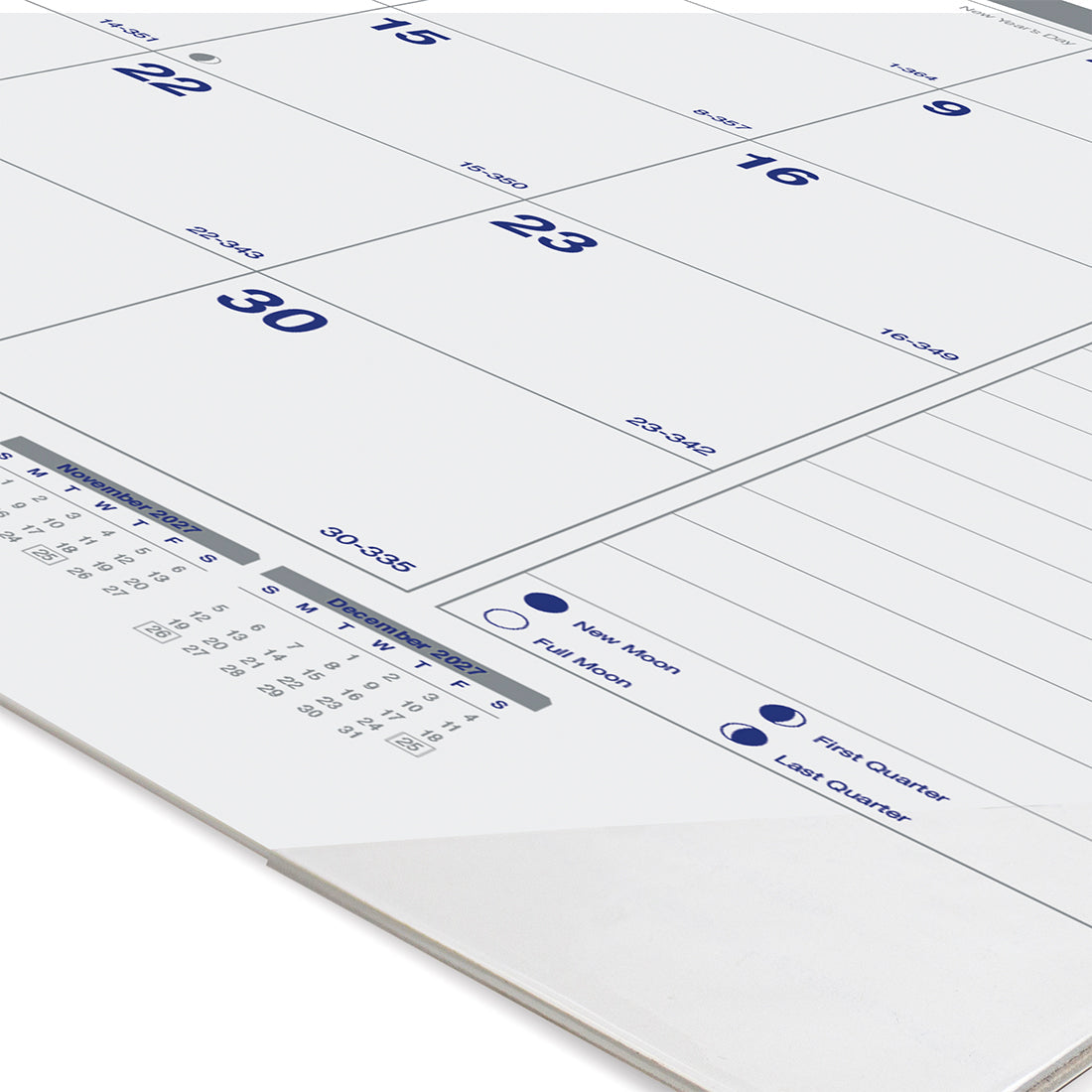 Monthly Desk Pad Calendar, Net Zero Carbon™, English, 2027 C177847-27 Blueline C177847