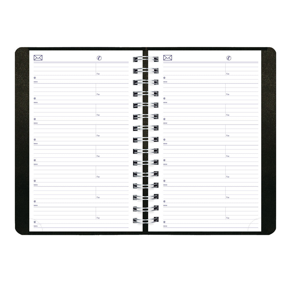 Blueline DuraGlobe™ Daily Appointment Book, 2027, Bilingual, Black C210.21BT-27 C210.21BT