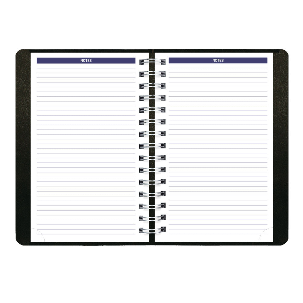Blueline DuraGlobe™ Daily Appointment Book, 2027, English, Black C210.21T-27 C210.21T