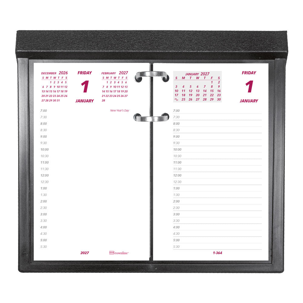 Daily Refill, English, 2027 C2R-27 Brownline C2R