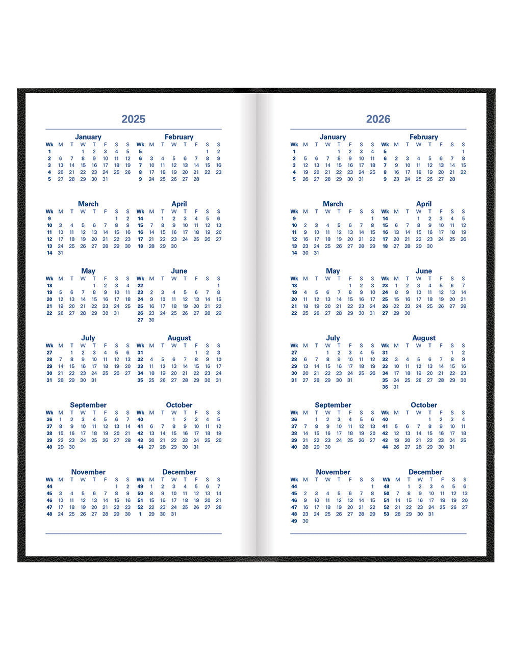 Principal Compact Week to View Planner 2025 - English - 25-C30NUBK Letts of London