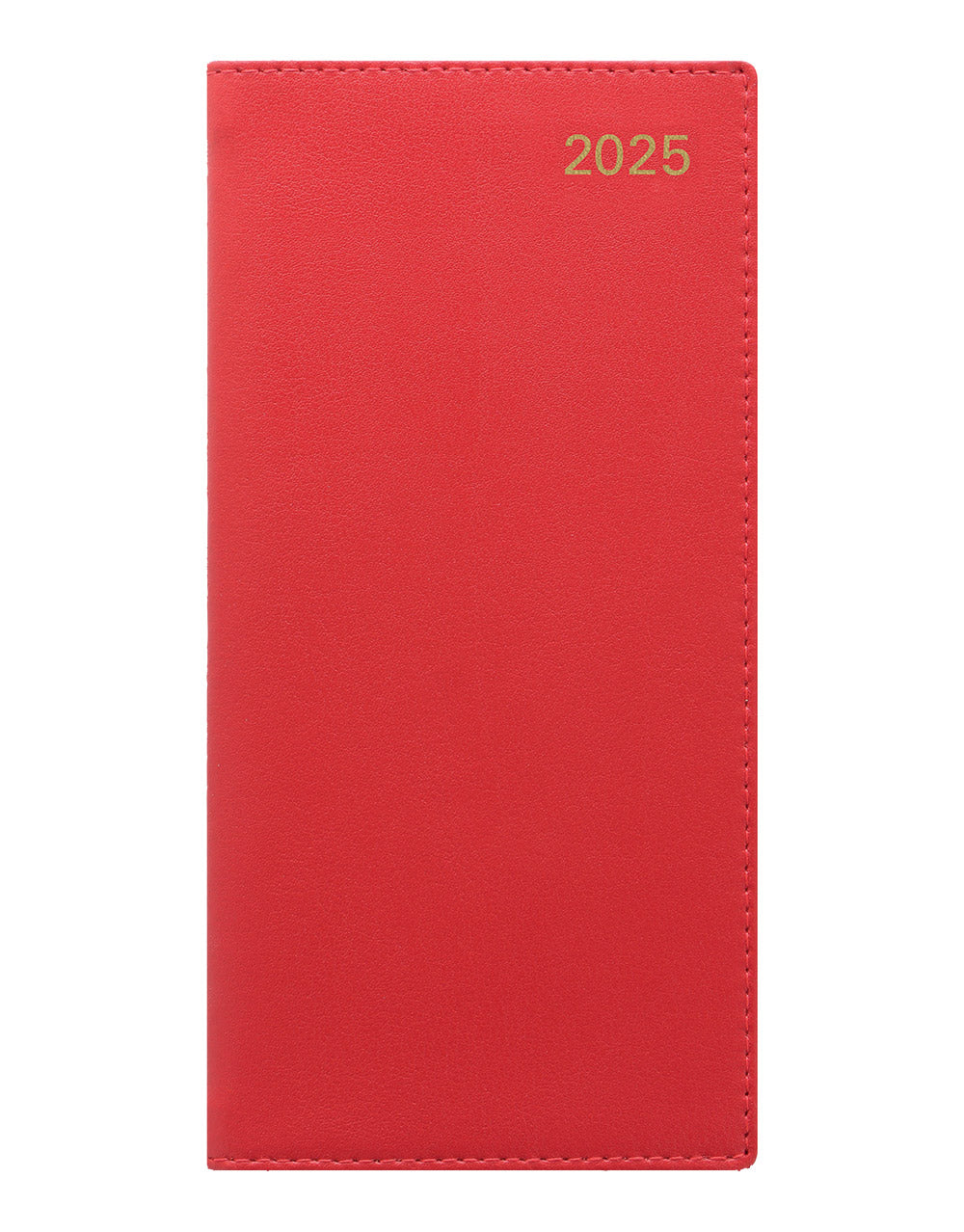 Belgravia Slim Landscape Week to View Leather Diary with Appointments and Planners 2025 - English - 25-C33SRD#colour_red