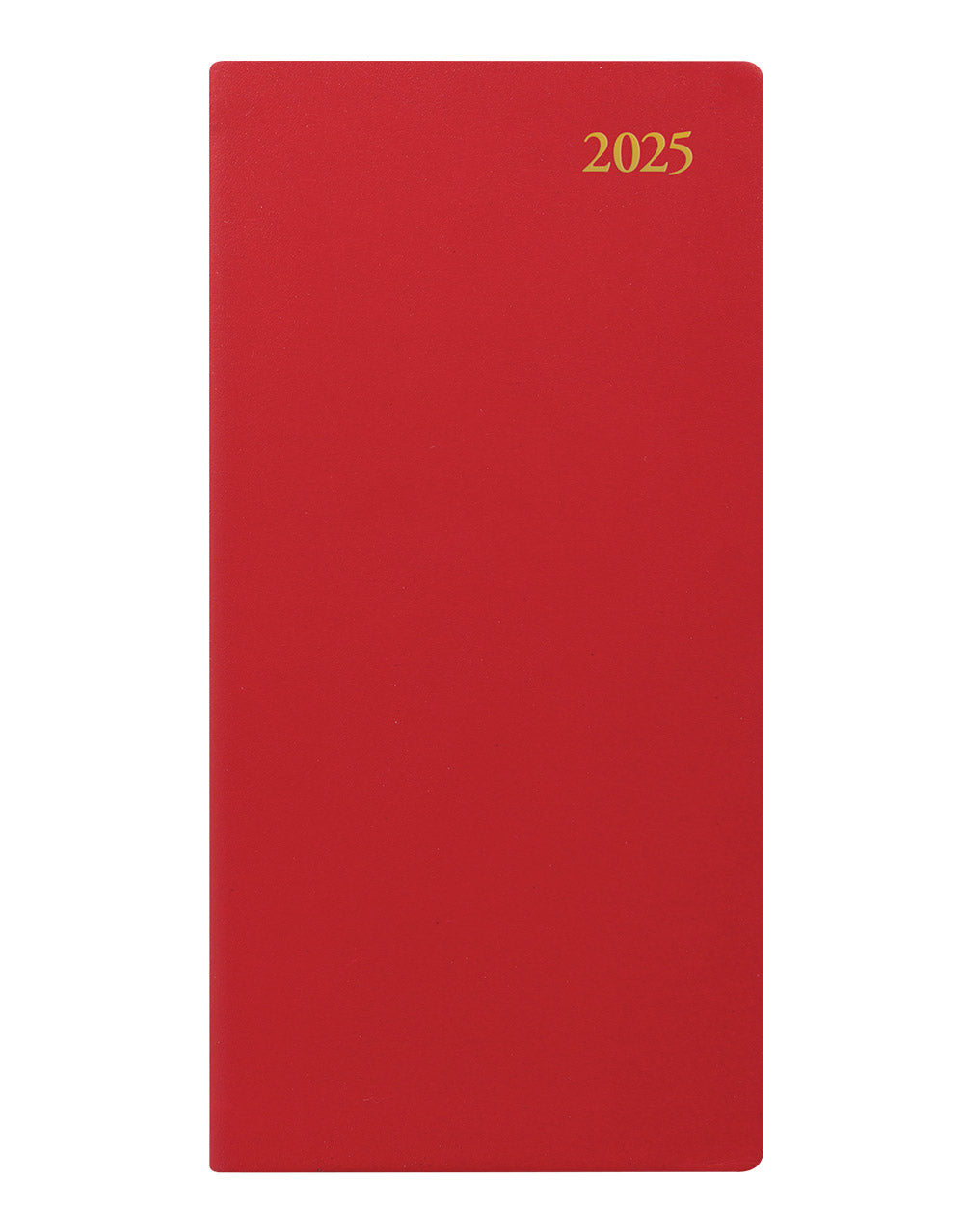 Signature Slim Week to View Leather Diary with Planners 2025 - English - 25-C38SUBY#colour_red