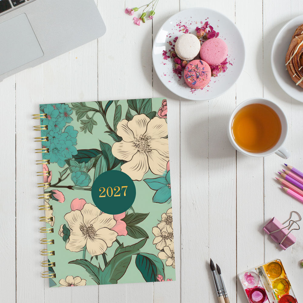 Verdant 17-Month Weekly Planner, 2026-2027, English C448017.01-27 Blueline C448017.01