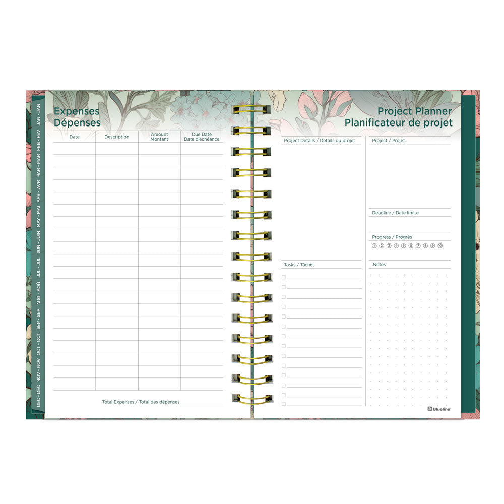 Verdant 17-Month Weekly Planner, 2026 - 2027, Bilingual (C448017.01B-27)