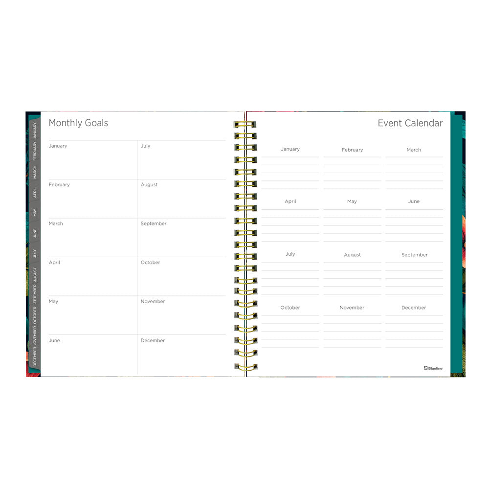 Wildflower Glow 17-Month Weekly Planner, 2026-2027, English C471117.01-27 Blueline C471117.01