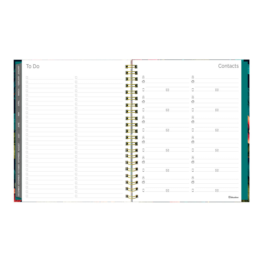 Wildflower Glow 17-Month Weekly Planner, 2026-2027, English C471117.01-27 Blueline C471117.01