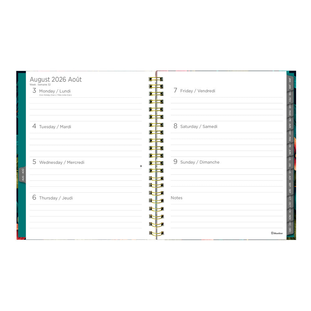 Wildflower Glow 17-Month Weekly Planner, 2026 - 2027, Bilingual (C471117.01B-27)