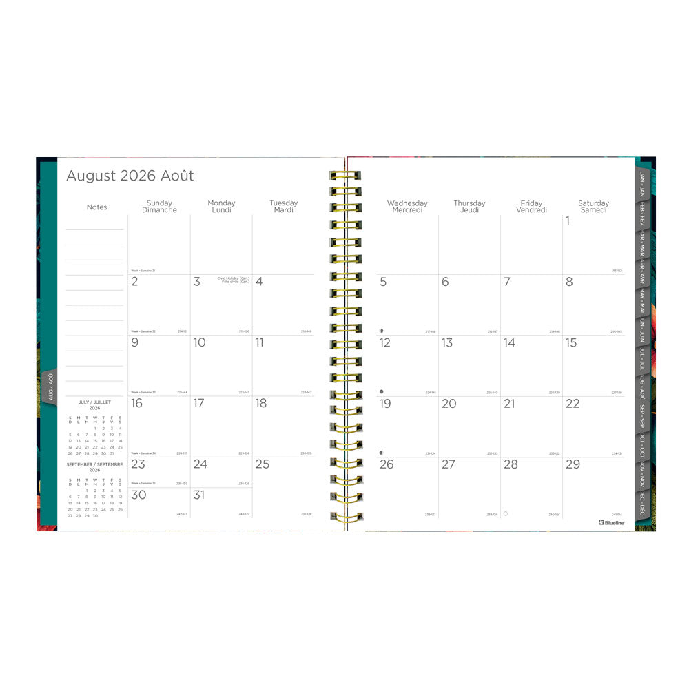 Wildflower Glow 17-Month Weekly Planner, 2026 - 2027, Bilingual (C471117.01B-27)