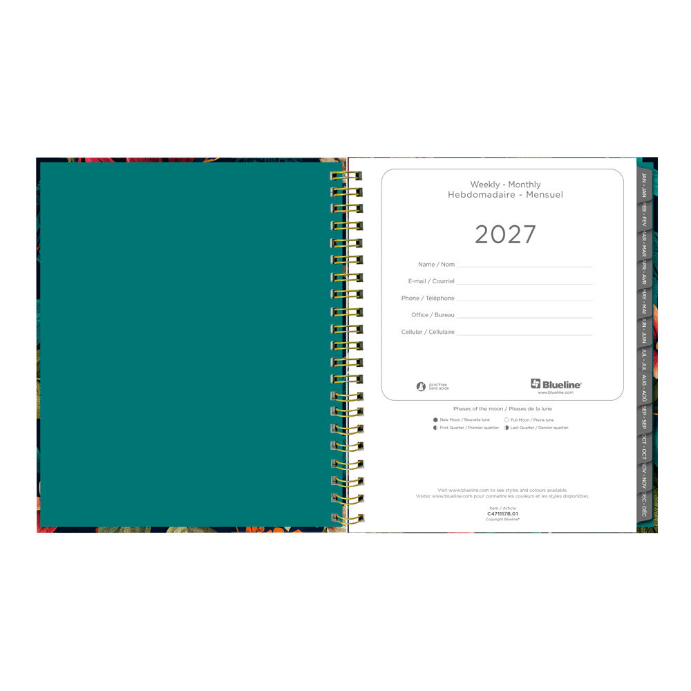 Wildflower Glow 17-Month Weekly Planner, 2026 - 2027, Bilingual (C471117.01B-27)