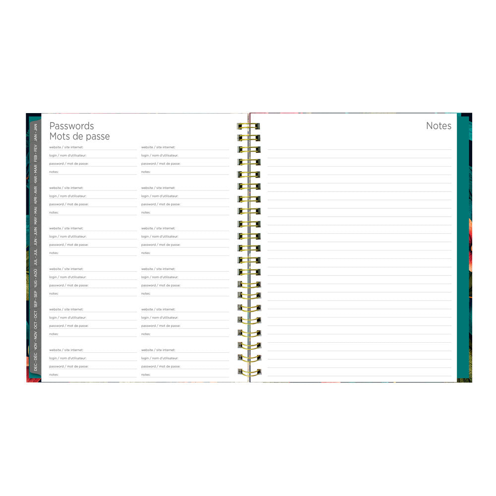 Wildflower Glow 17-Month Weekly Planner, 2026 - 2027, Bilingual (C471117.01B-27)