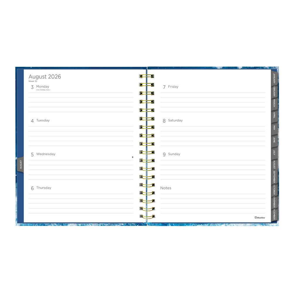 Celestial 17-Month Weekly Planner, 2026-2027, English C479017.01-27 Blueline C479017.01