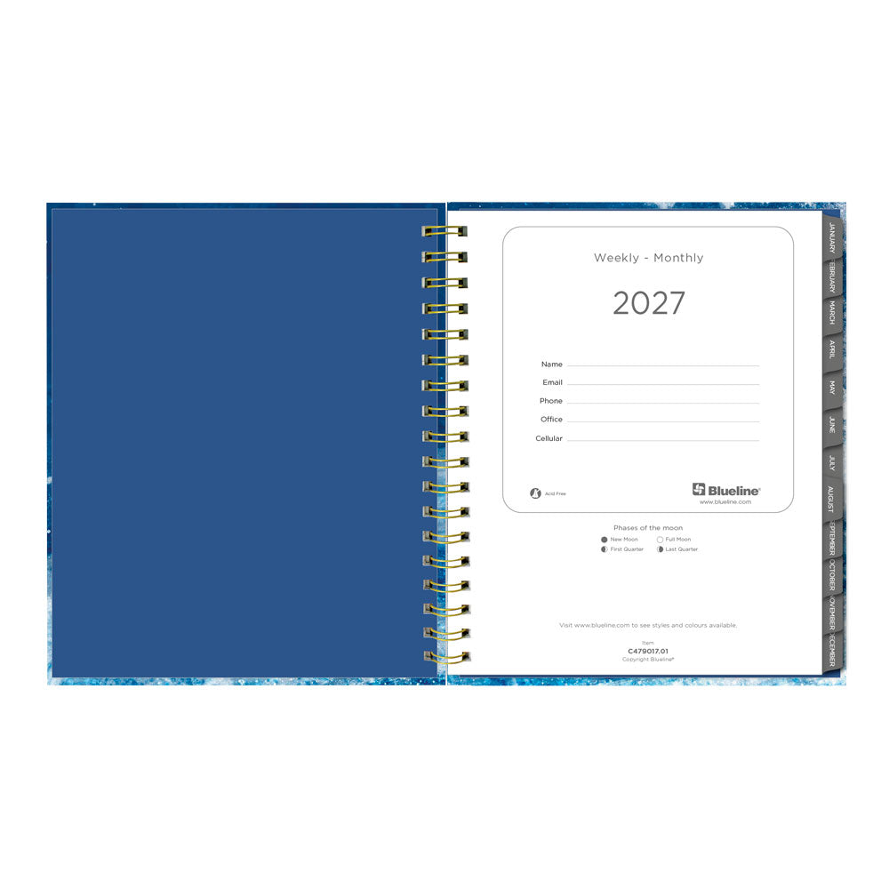 Celestial 17-Month Weekly Planner, 2026-2027, English C479017.01-27 Blueline C479017.01