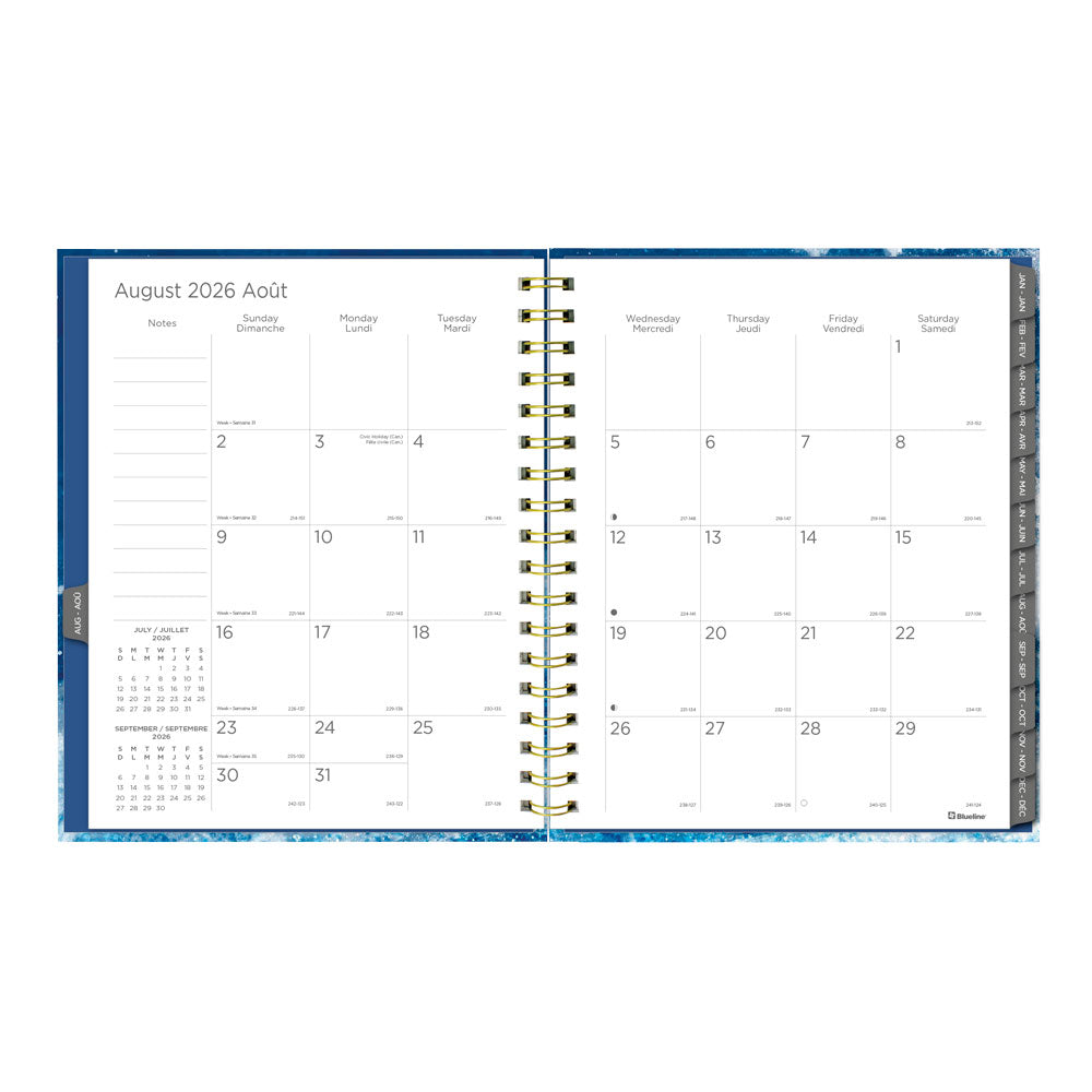 Celestial 17-Month Weekly Planner, 2026 - 2027, Bilingual (C479017.01B-27)
