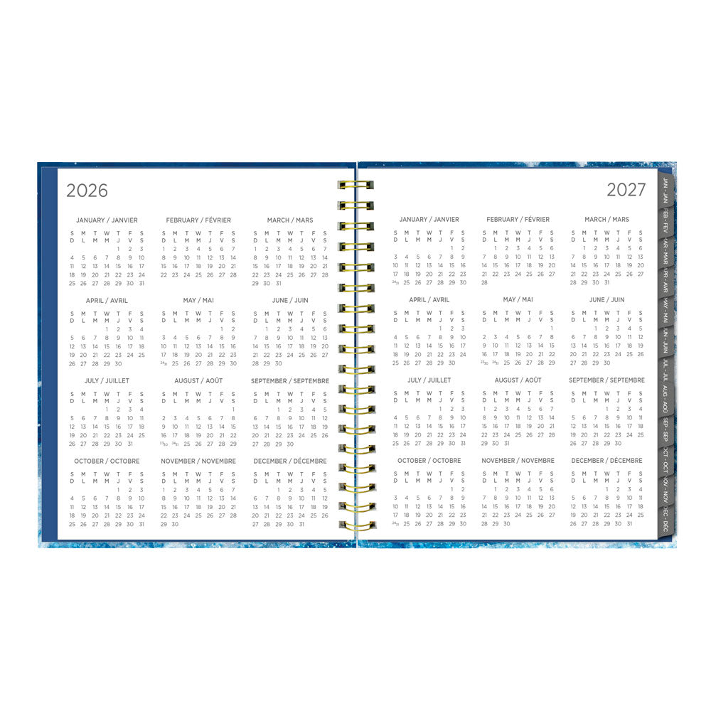 Celestial 17-Month Weekly Planner, 2026 - 2027, Bilingual (C479017.01B-27)