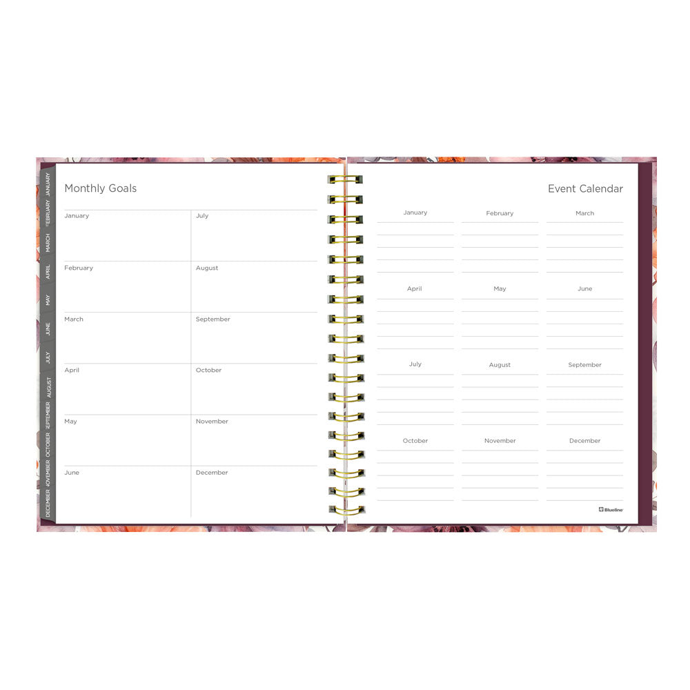 Floral Blush 17-Month Monthly Planner, 2026-2027, English C489017.01-27 Blueline C489017.01