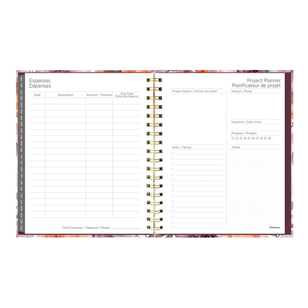 Floral Blush 17-Month Monthly Planner, 2026 - 2027, Bilingual (C489017.01B-27)