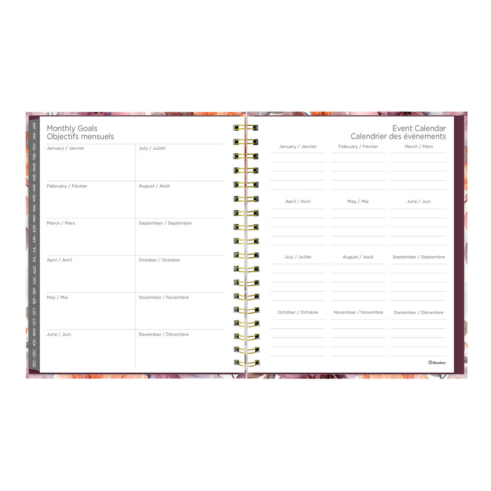 Floral Blush 17-Month Monthly Planner, 2026 - 2027, Bilingual (C489017.01B-27)