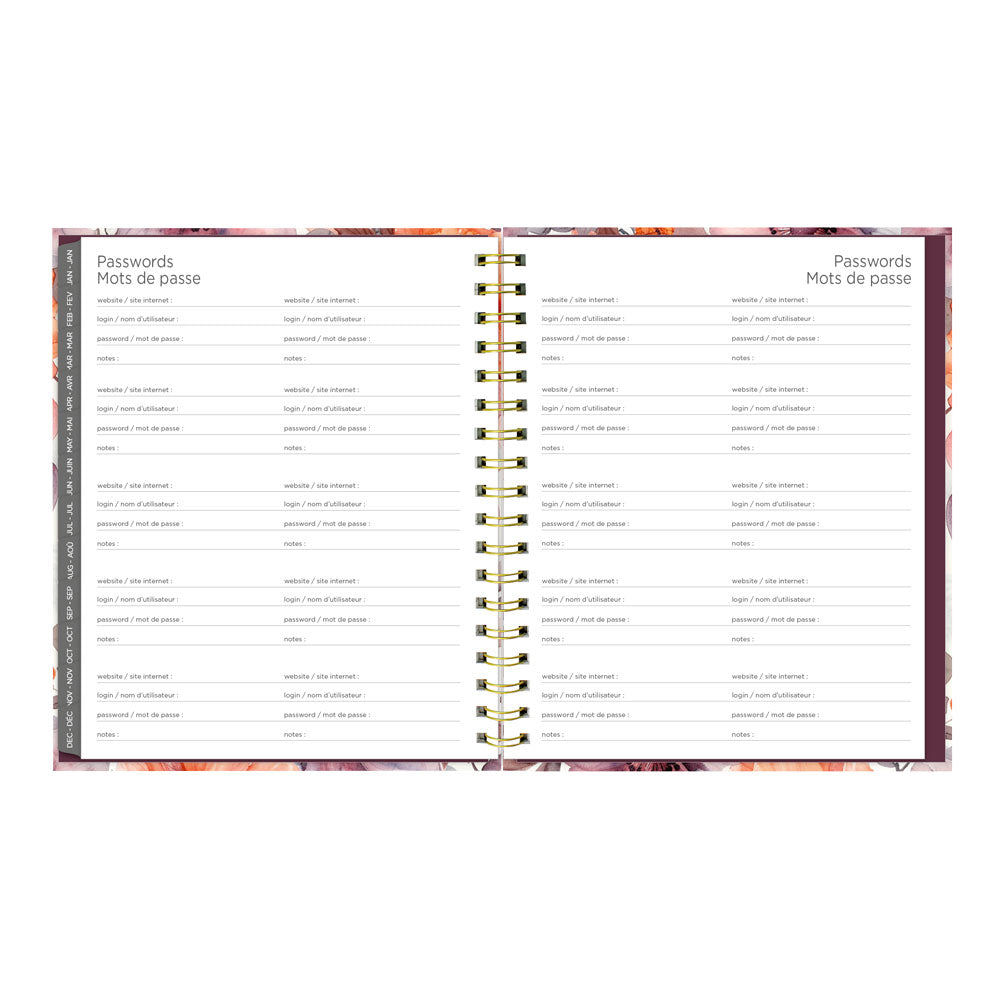 Floral Blush 17-Month Monthly Planner, 2026 - 2027, Bilingual (C489017.01B-27)