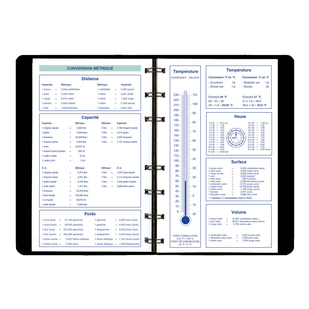 Essential Weekly Appointment Book, 2027, Bilingual Black C5100.81BTX-27 Blueline C5100.81BTX #colour_black