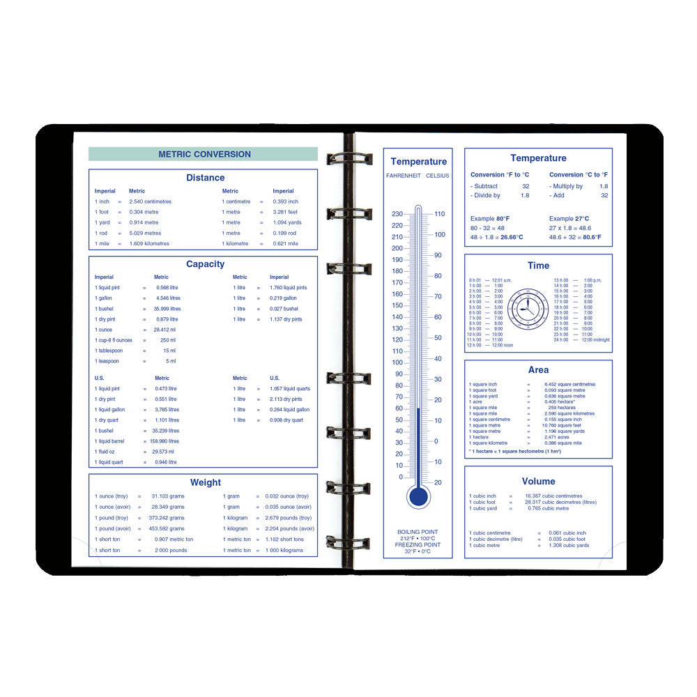 Essential Weekly Appointment Book, 2027, Bilingual Black C5100.81BTX-27 Blueline C5100.81BTX #colour_black