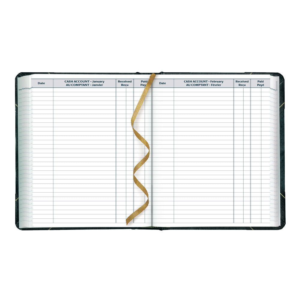 Traditional Daily Appointment Book, 2027, Bilingual, Marble Green C517B-27 Blueline C517B