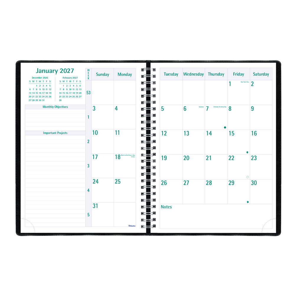 Timanager® Weekly/Monthly Appointment Book, 2027, English , 13 MonthsC5900.81-27 Blueline C5900.81
