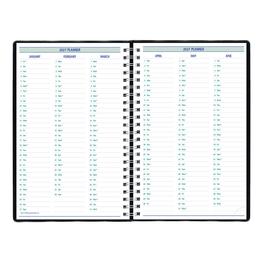 Timanager® Weekly/Monthly Appointment Book, 2027, English, 13 Months C5910.81-27 Blueline C5910.81