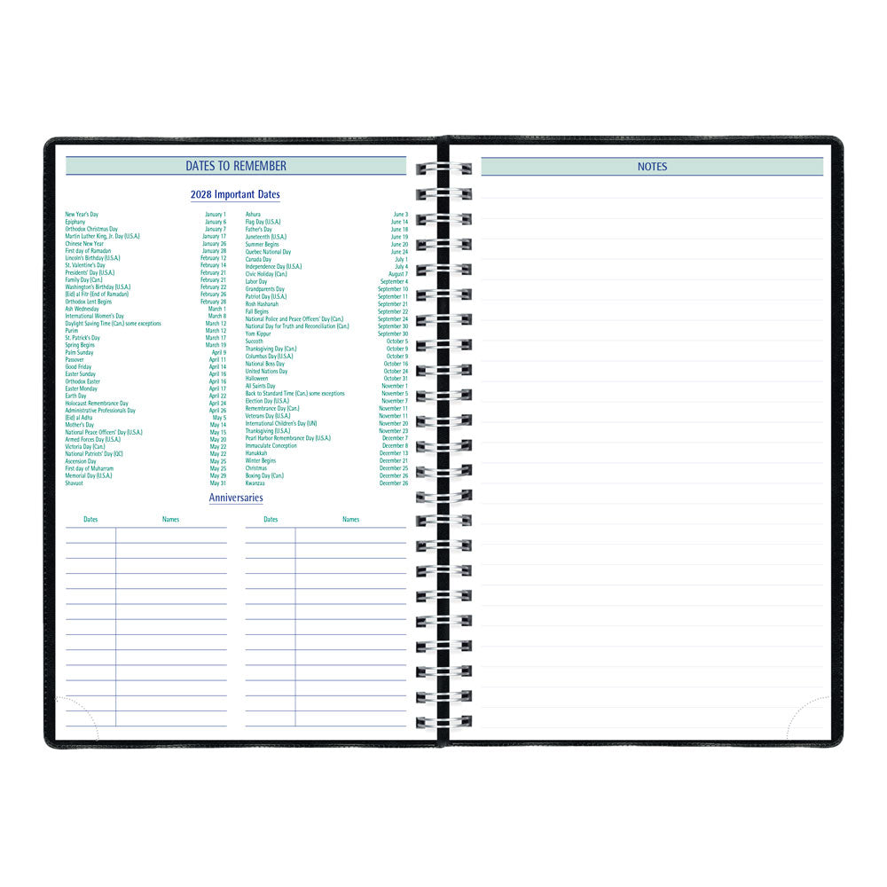 Timanager® Weekly/Monthly Appointment Book, 2027, English, 13 Months C5910.81-27 Blueline C5910.81