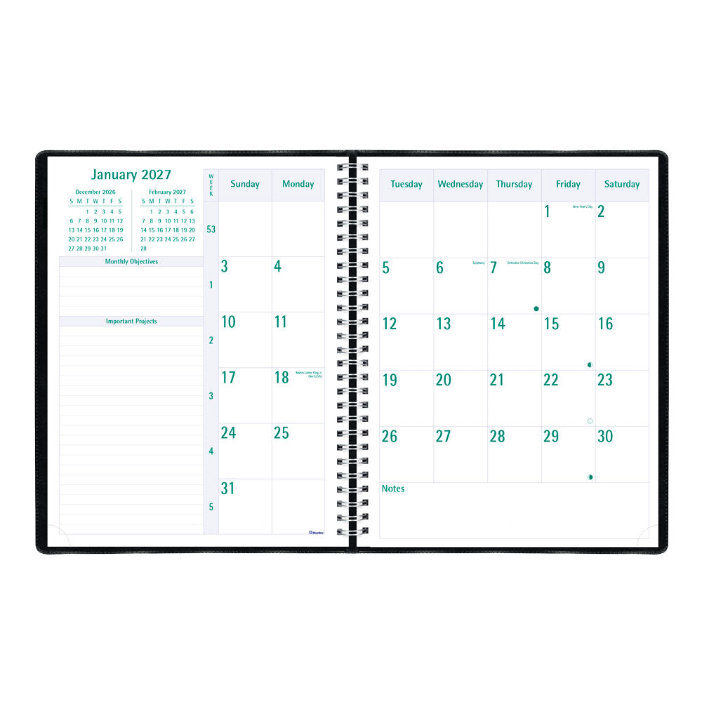 Timanager® Weekly/Monthly Appointment Book, 2027, English, 13 Months C5930.81T-27 Blueline C5930.81T