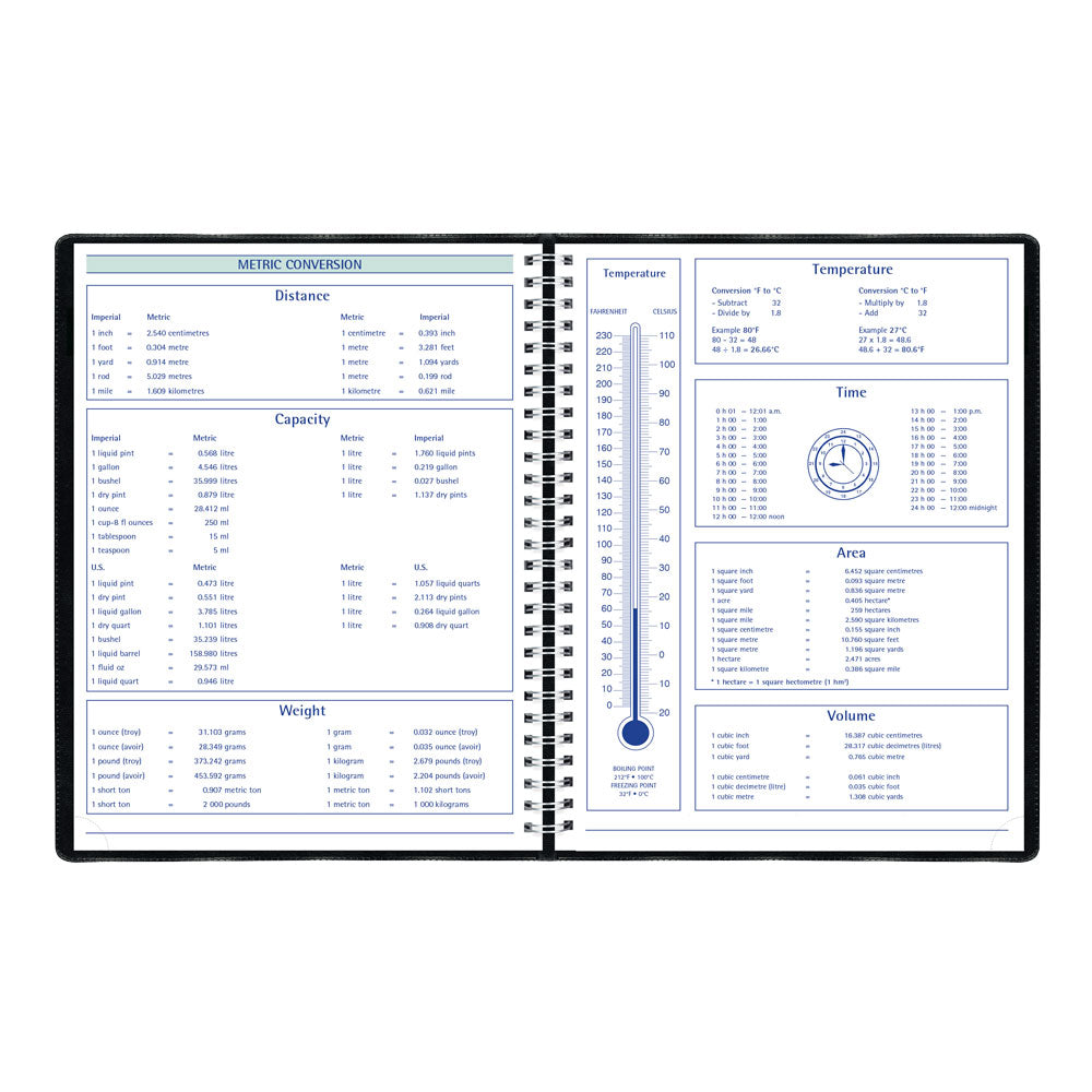 Timanager® Weekly/Monthly Appointment Book, 2027, English, 13 Months C5930.81T-27 Blueline C5930.81T
