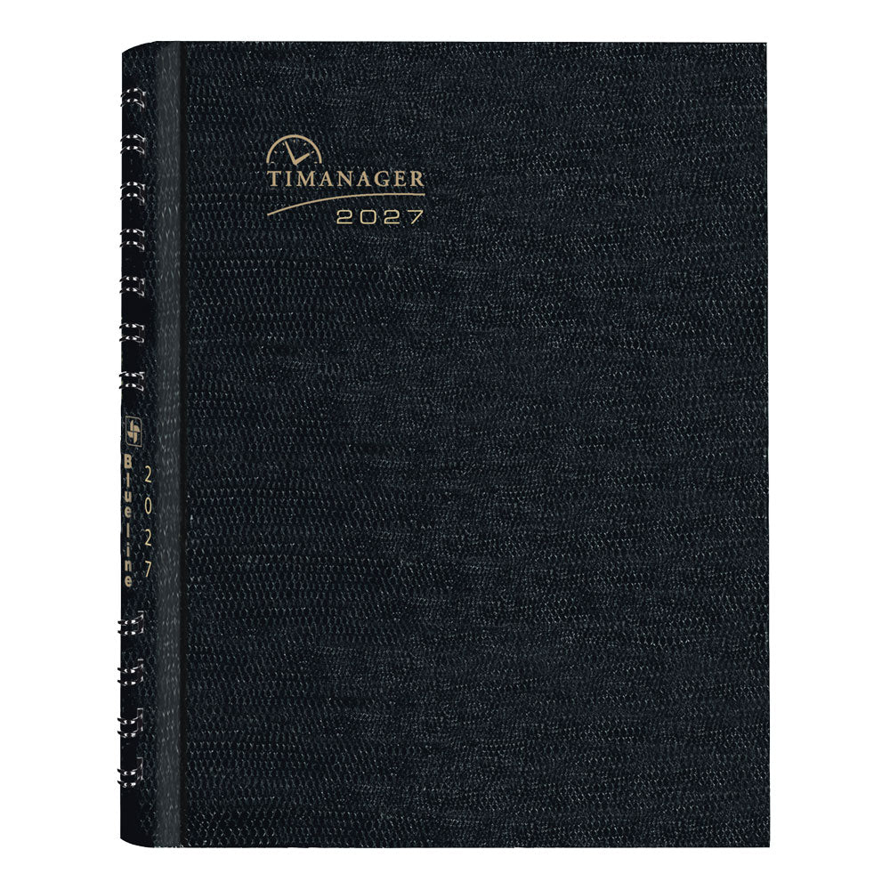 Timanager® Weekly/Monthly Appointment Book, 2027, English, 13 Months C5930C.81-27 Blueline C5930C.81