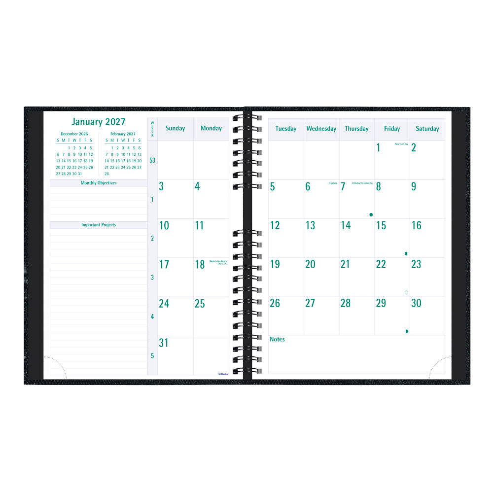 Timanager® Weekly/Monthly Appointment Book, 2027, English, 13 Months C5930C.81-27 Blueline C5930C.81