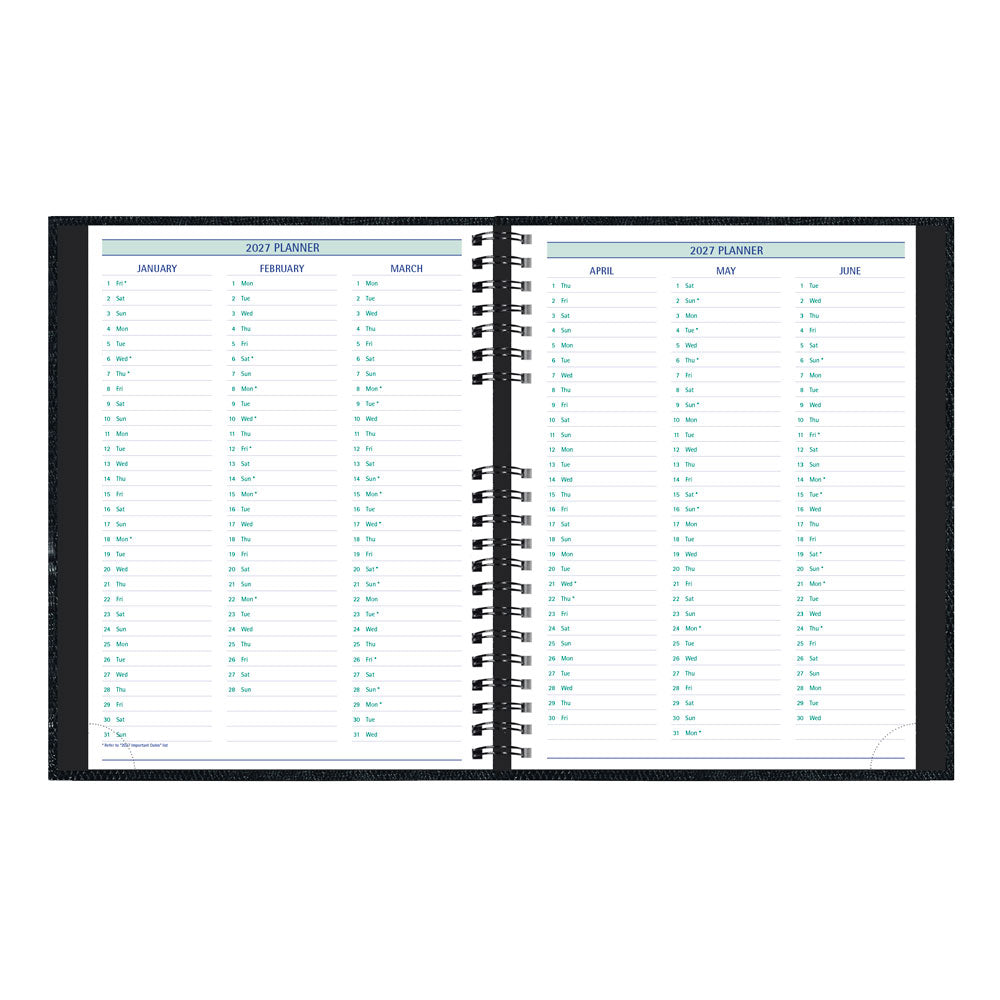 Timanager® Weekly/Monthly Appointment Book, 2027, English, 13 Months C5930C.81-27 Blueline C5930C.81