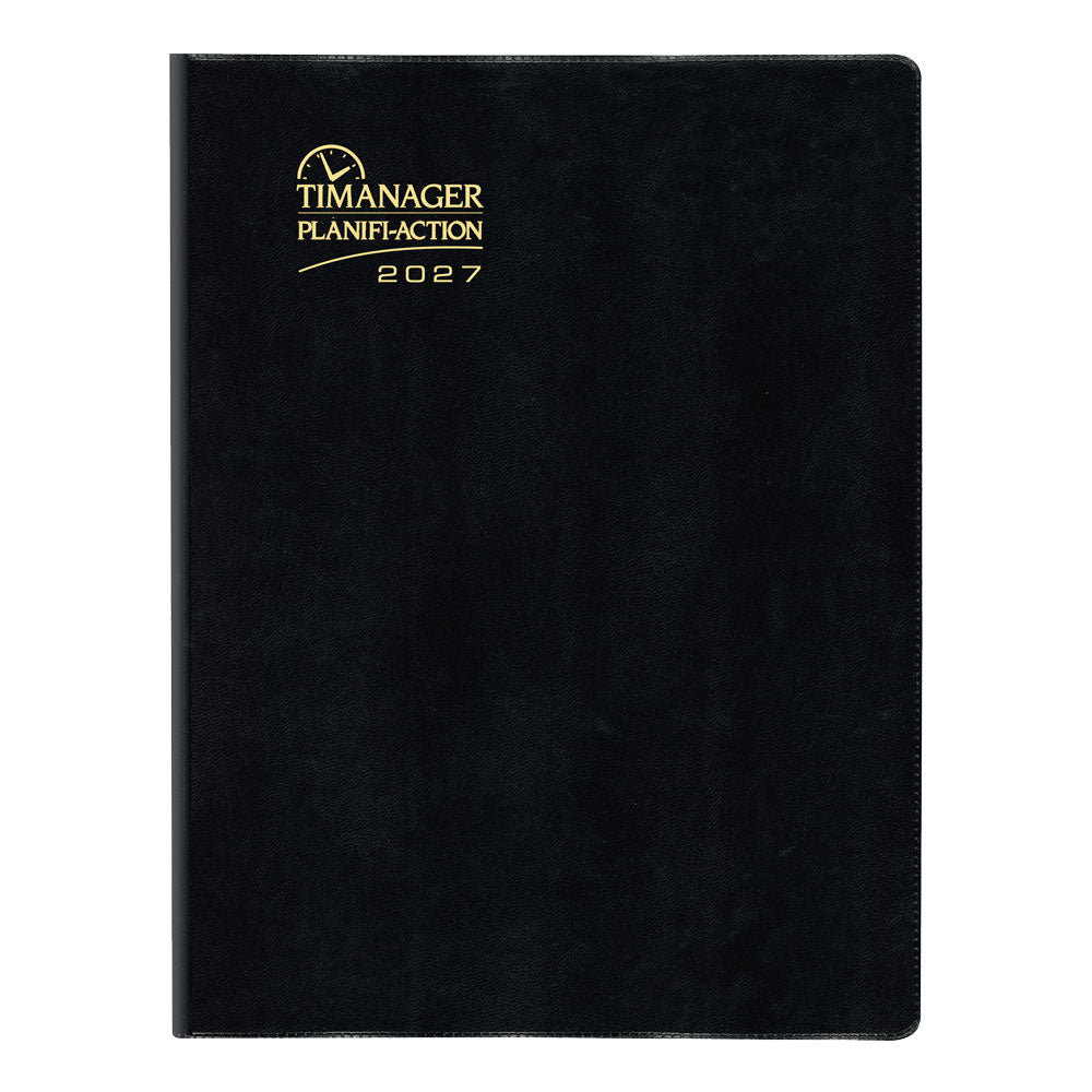 Timanager® Weekly/Monthly Appointment Book, 2027, Bilingual, 13 Months C5933.81BT-27 Blueline C5933.81BT