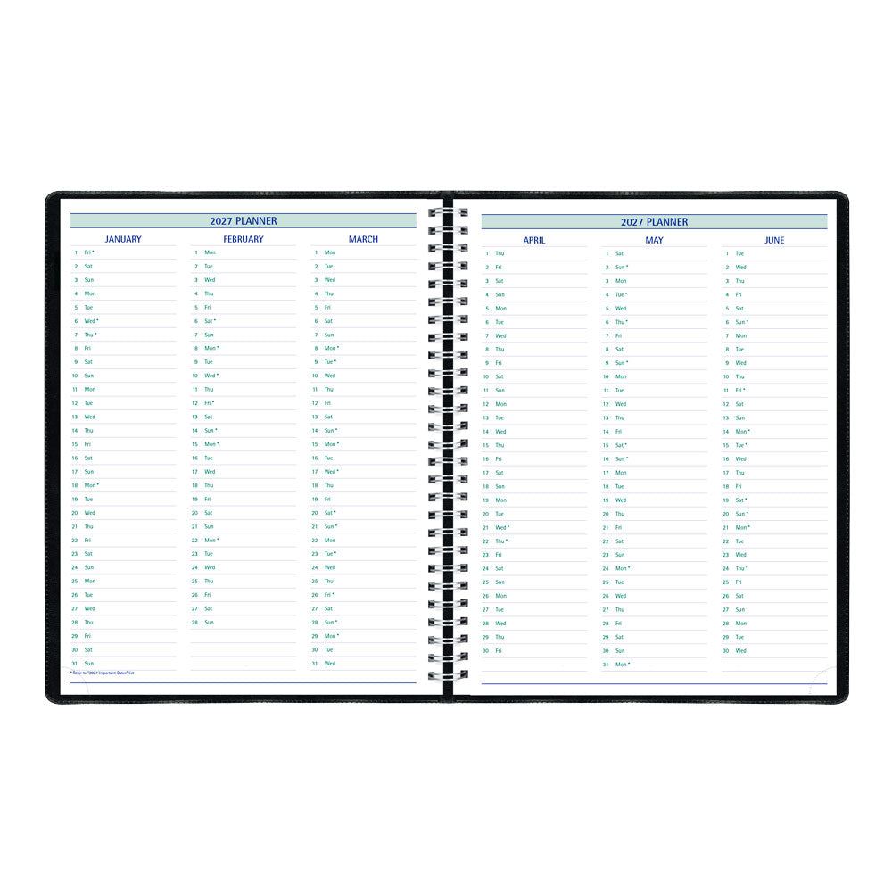 Timanager® Weekly/Monthly Appointment Book, 2027, English, 13 Months C5933.81T-27 Blueline C5933.81T