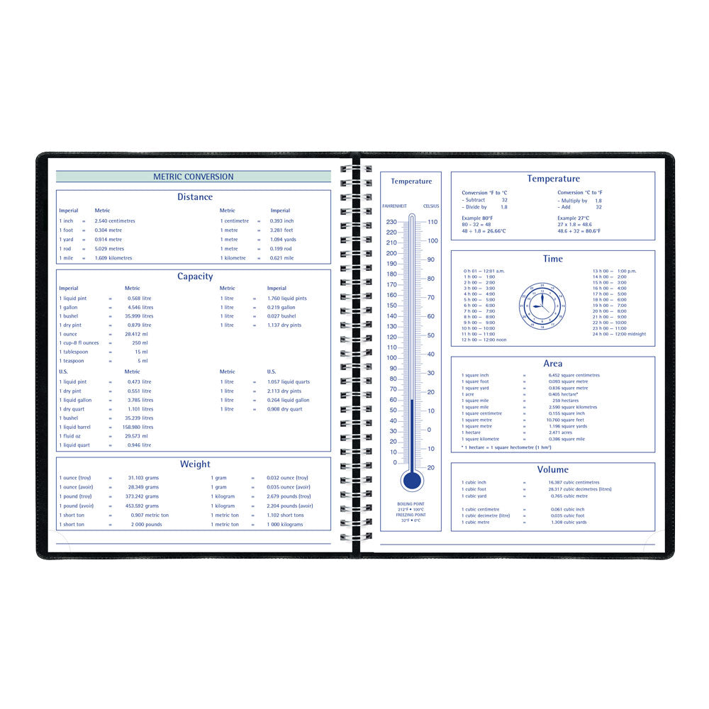 Timanager® Weekly/Monthly Appointment Book, 2027, English, 13 Months C5933.81T-27 Blueline C5933.81T