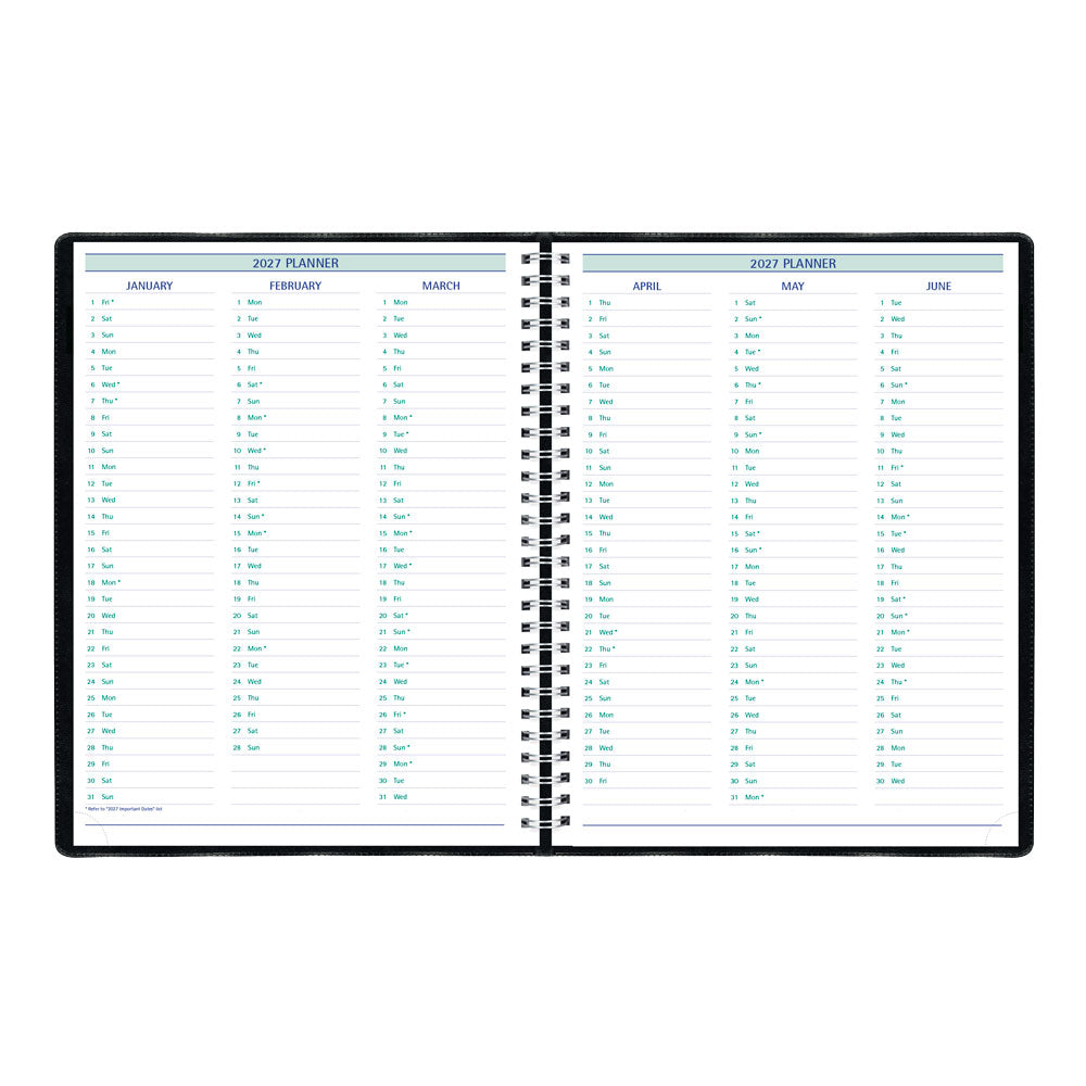 Timanager® Weekly/Monthly Appointment Book, 2027, English, 13 Months C5940.81T-27 Blueline C5940.81T
