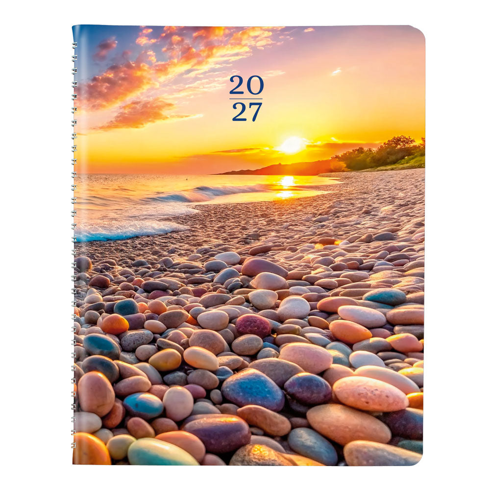 Nature Weekly Appointment Book, 2027, Bilingual, Pebble Beach C5950G.04BT-27 Blueline C5950G.04BT #colour_pebble-beach