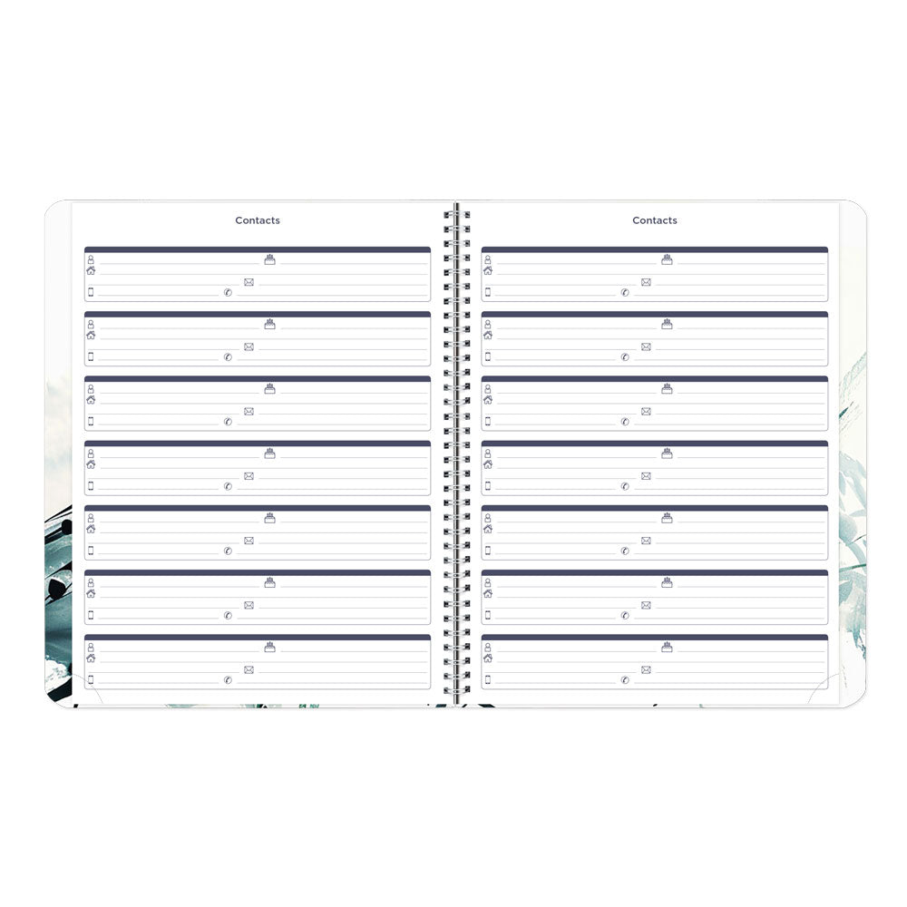 Dramatic Floral Monthly Planner, 2027, Bilingual C701BG.01-27 Blueline C701BG.01
