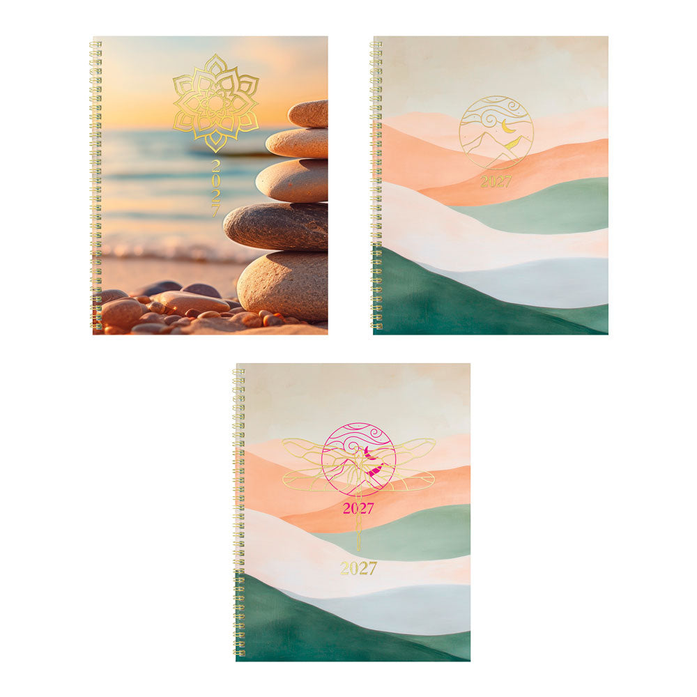 Blueline Minimalist Monthly Planner, 2027, Bilingual Assorted Designs C701BPT.ASX-27