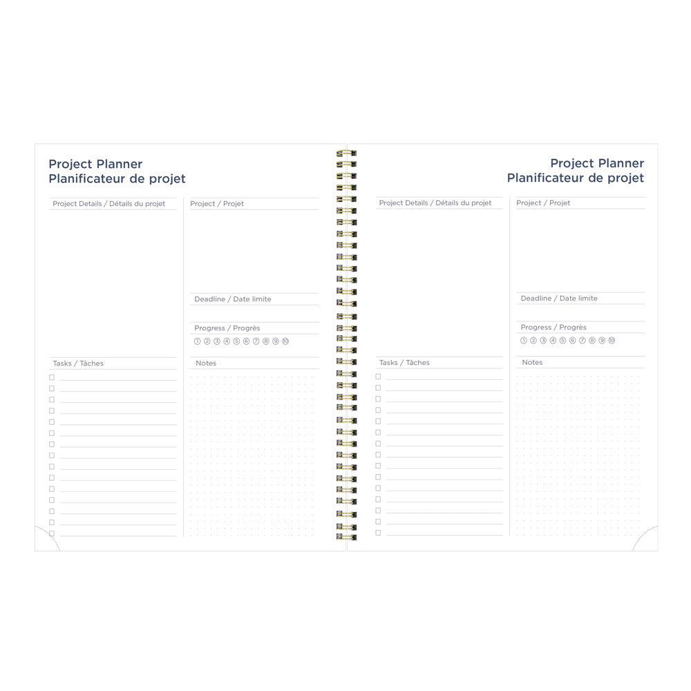 Blueline Minimalist Monthly Planner, 2027, Bilingual Assorted Designs C701BPT.ASX-27