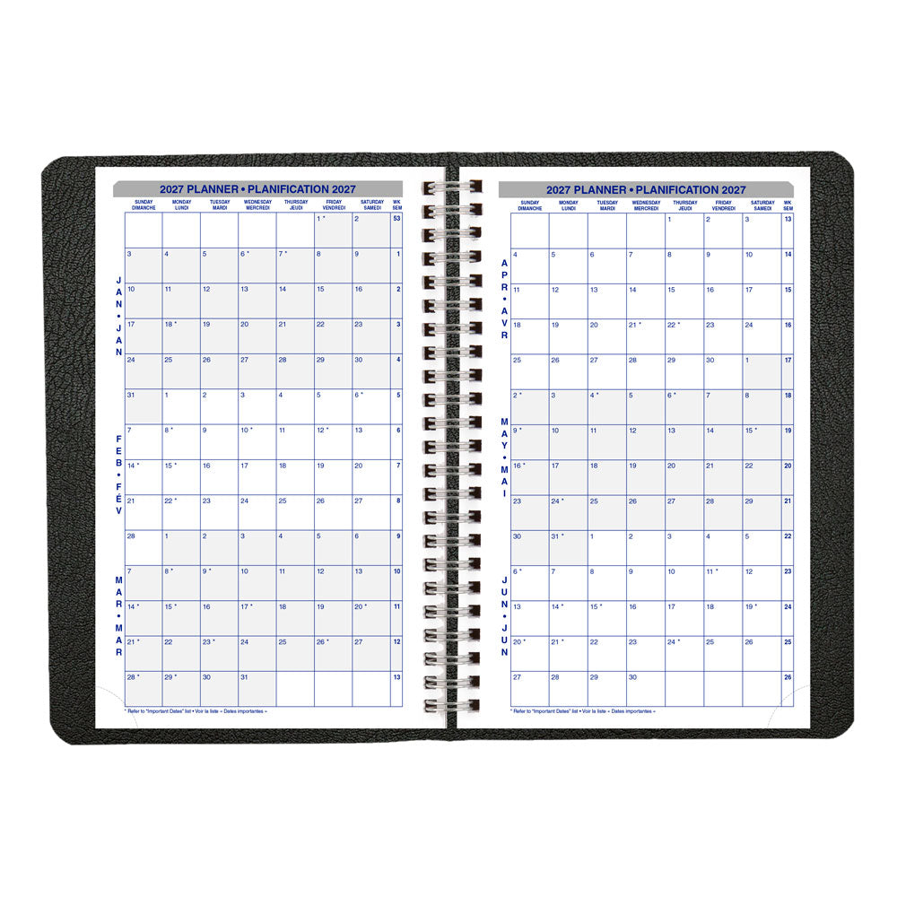Blueline Net Zero Carbon™ Weekly Appointment Book, 2027, Bilingual C815.81BT-27 C815.81BT