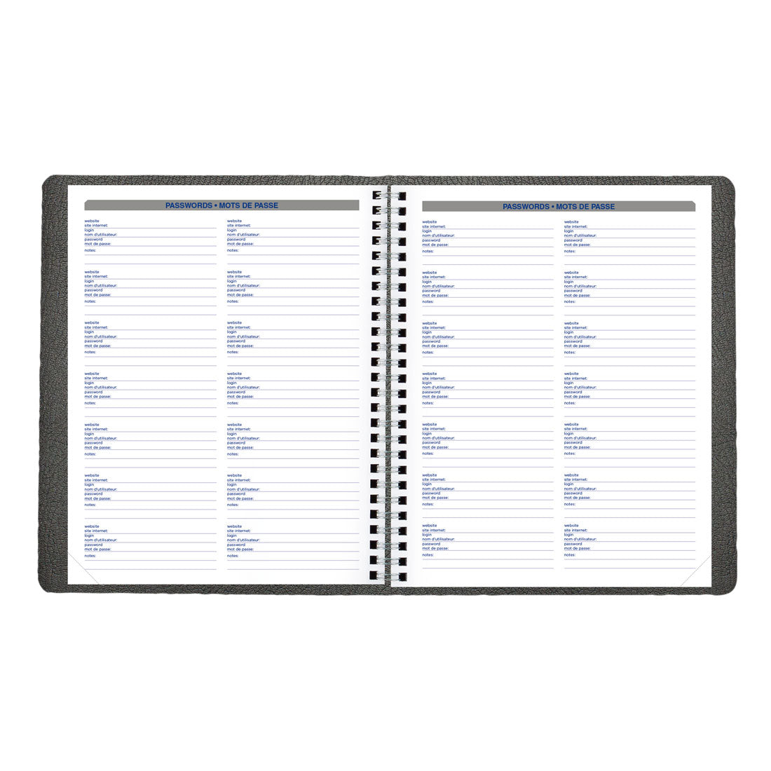 Net Zero Carbon™ Monthly Planner 2025, Bilingual, Black, C830.81BT