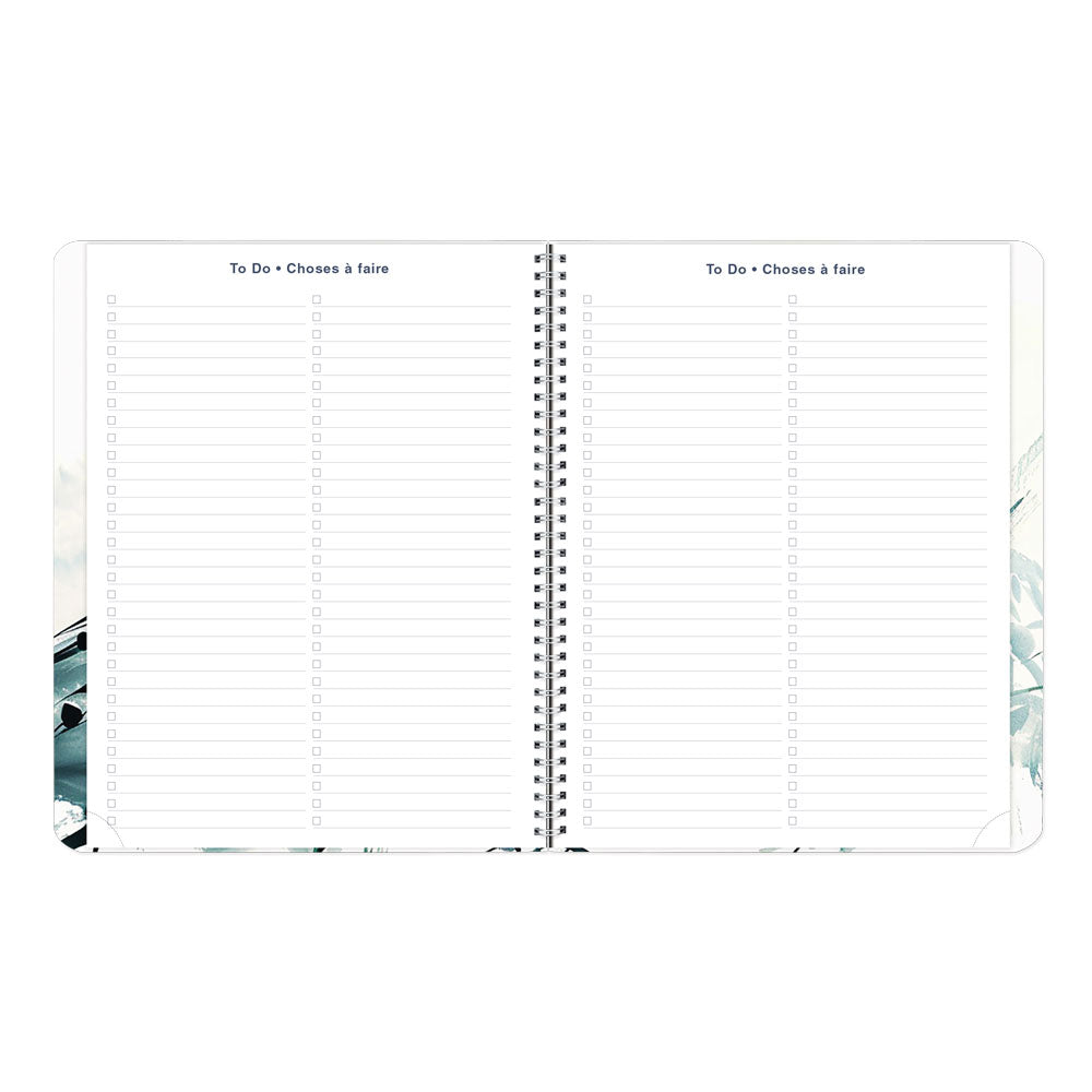 Dramatic Floral Weekly/Monthly Planner, 2027, Bilingual C958BG.01-27 Blueline C958BG.01