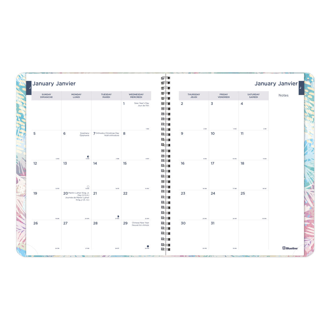 Meadow Weekly/Monthly Planner 2025, Bilingual, C958BG.01