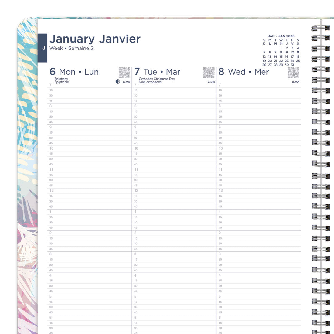 Meadow Weekly/Monthly Planner 2025, Bilingual, C958BG.01